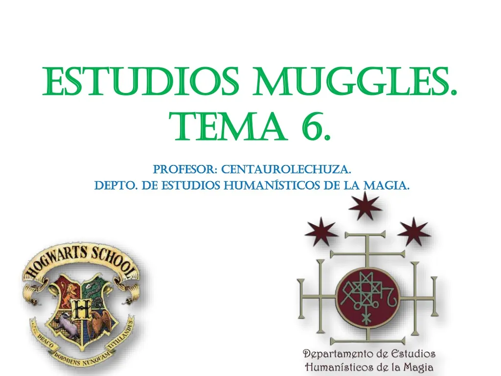 estudios muggles tema 6