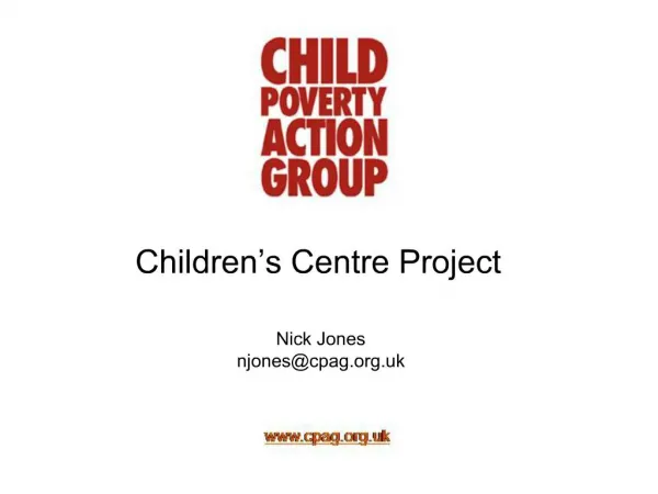 Children s Centre Project
