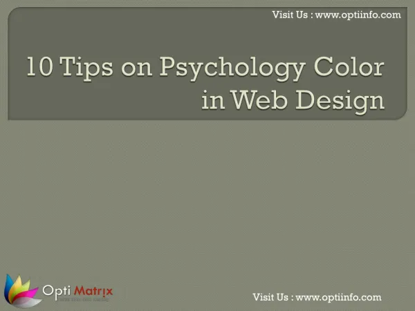 10 Tips on Psychology Color in Web