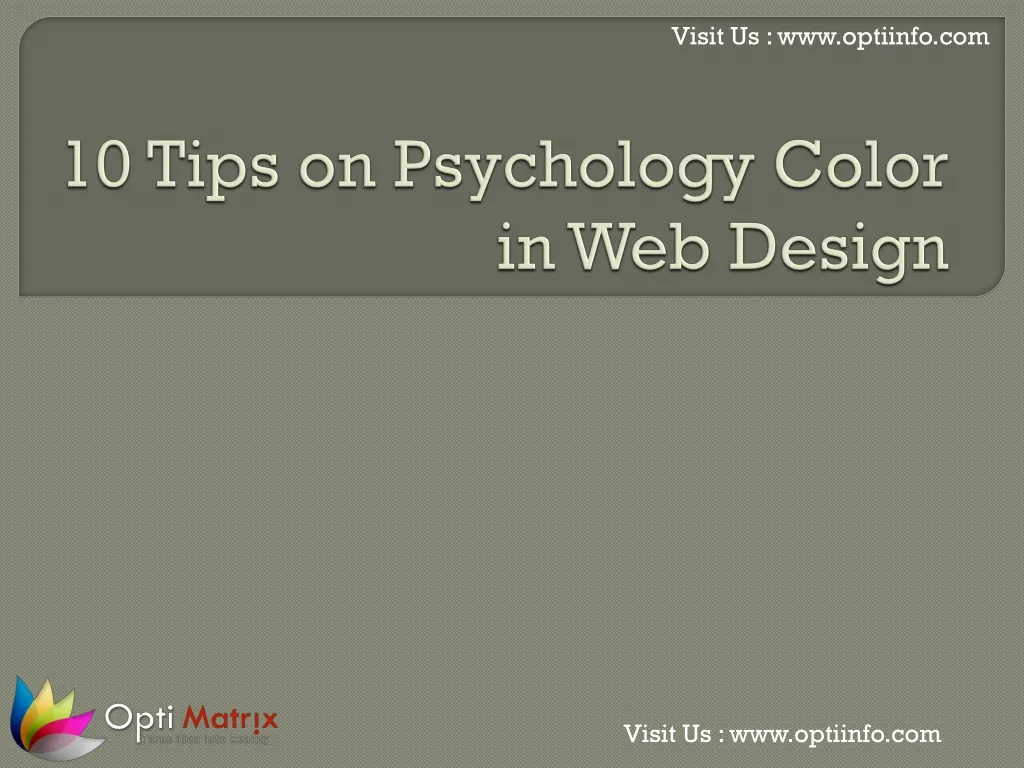 10 tips on psychology color in web design
