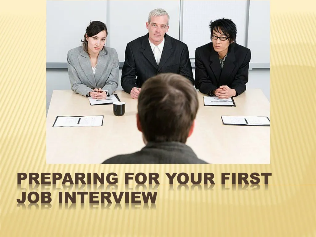 preparing for your first job interview