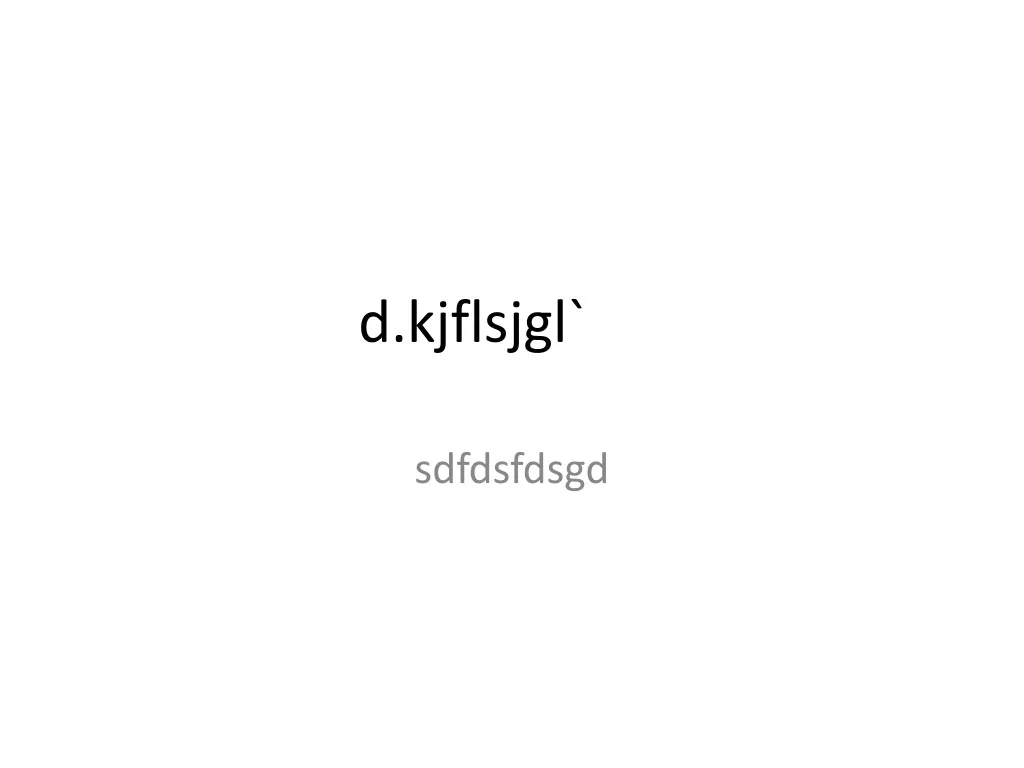 d kjflsjgl