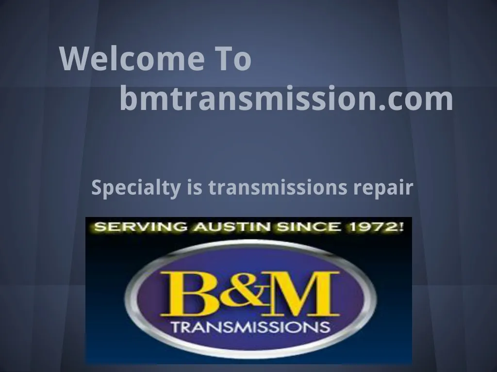 welcome to bmtransmission com