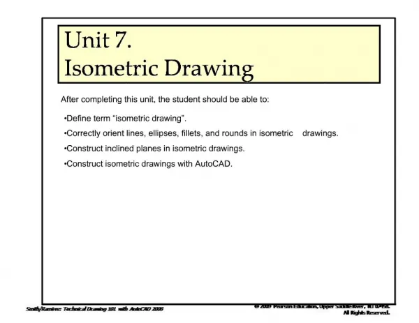 Unit 7. Isometric Drawing