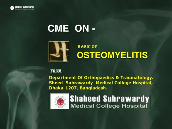 OSTEOMYELITIS-At-Shaheed-Suhrawardy-Medical-College-Hospital