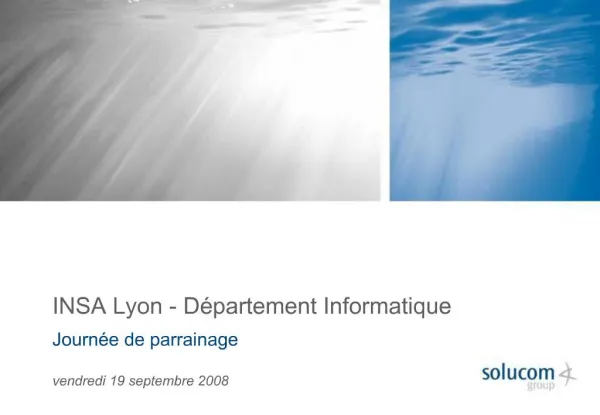 INSA Lyon - D partement Informatique