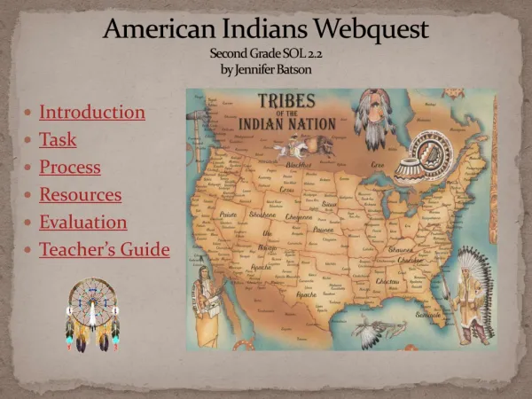 American Indians Webquest Second Grade SOL 2.2 by Jennifer Batson