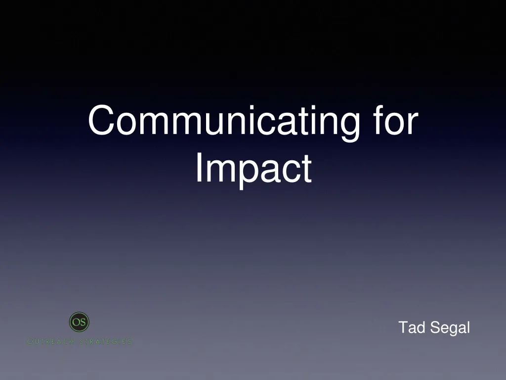 communicating for impact