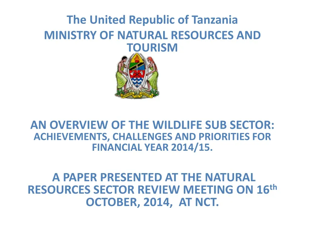 the united republic of tanzania ministry