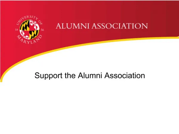 Support the Alumni Association