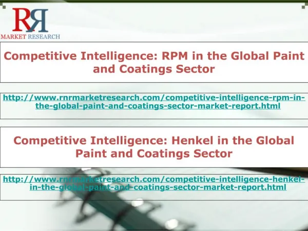 Global RPM & Henkel Paint and Coatings Sector Competitive In