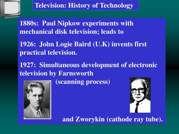 Television: History of Technology