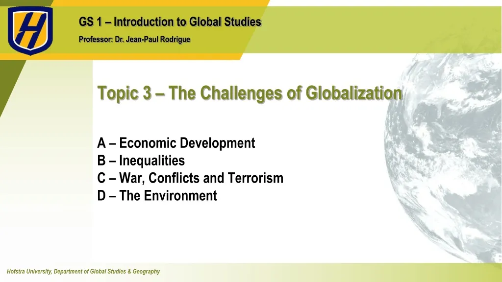 topic 3 the challenges of globalization