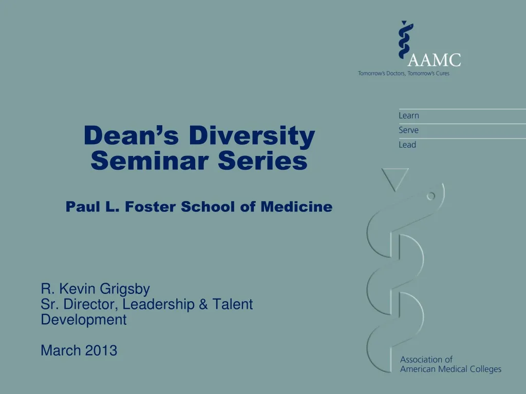 dean s diversity seminar series paul l foster school of medicine