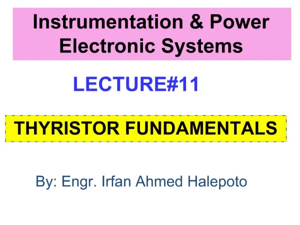 By: Engr. Irfan Ahmed Halepoto