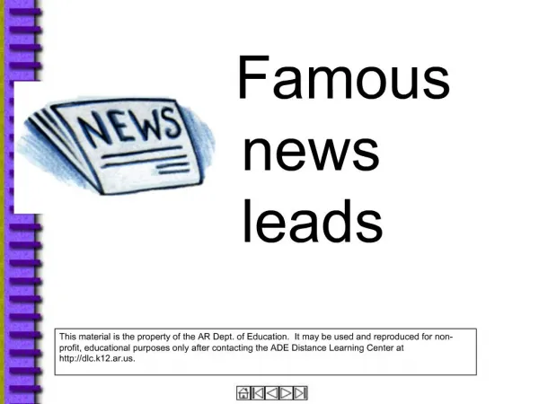 Famous news leads
