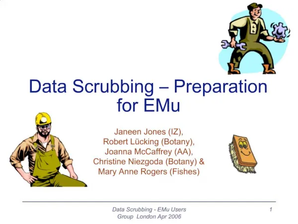 Data Scrubbing Preparation for EMu