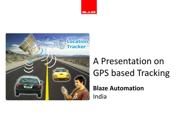 BLAZE Automation GPS tracking solution