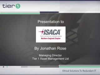 Presentation to - slide 1