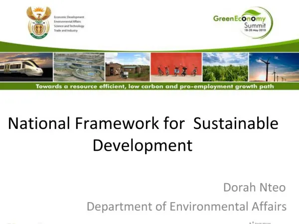 National Framework for Sustainable Development