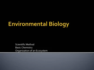 Environmental Biology - slide 1