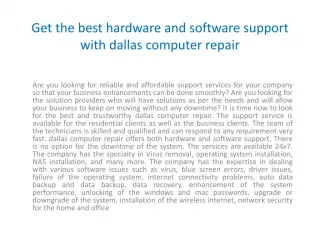 Dallas Computer Repair - slide 1