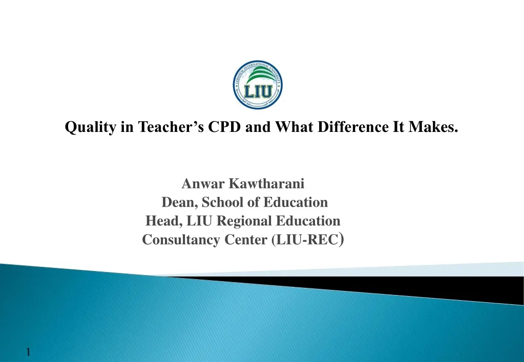 anwar kawtharani dean school of education head liu regional education consultancy center liu rec