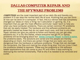 Dallas Computer Repair - slide 1