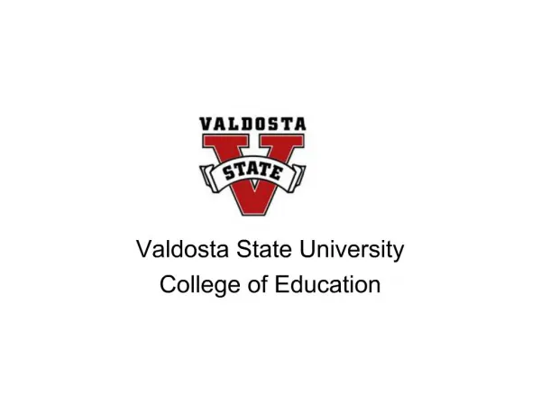 Valdosta State University College of Education