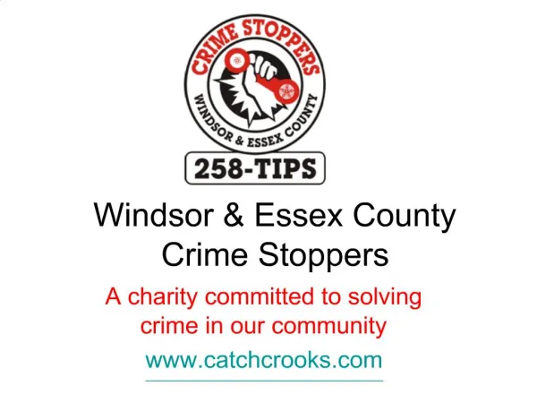 Windsor Essex County Crime Stoppers