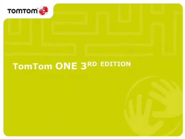 TomTom ONE 3RD EDITION