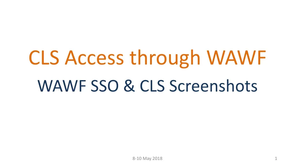 cls access through wawf wawf sso cls screenshots