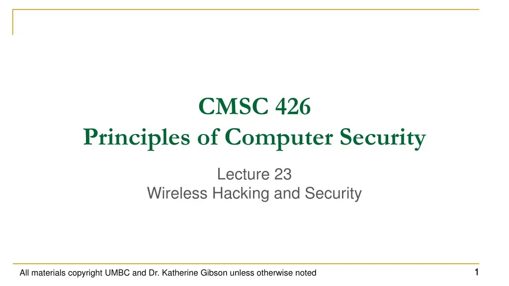 cmsc 426 principles of computer security