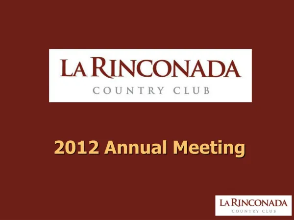 2012 Annual Meeting
