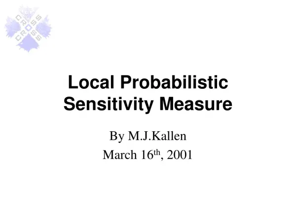 Local Probabilistic Sensitivity Measure