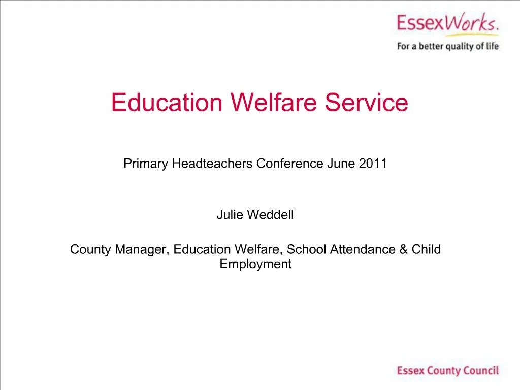 PPT Education Welfare Service PowerPoint Presentation free download 