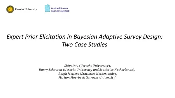 Expert Prior Elicitation in Bayesian Adaptive Survey Design: Two Case Studies