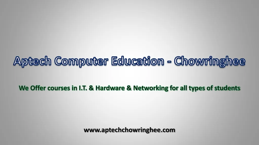 aptech computer education chowringhee