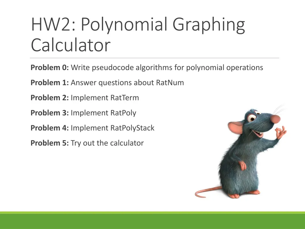 hw2 polynomial graphing calculator