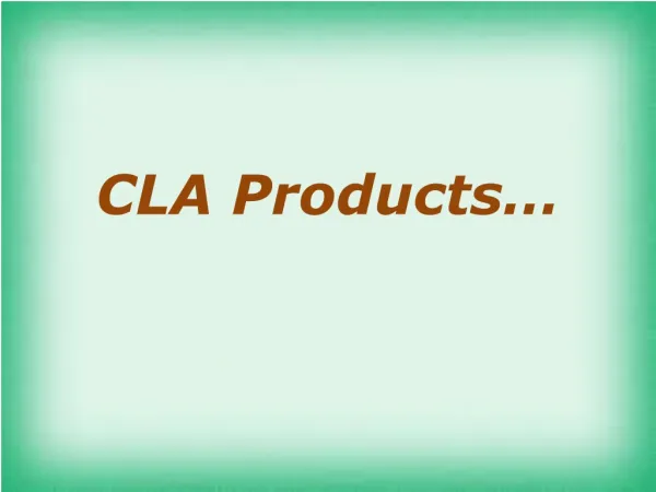 CLA - Conjugated Linoleic Acid | Ez-Healthsolutions