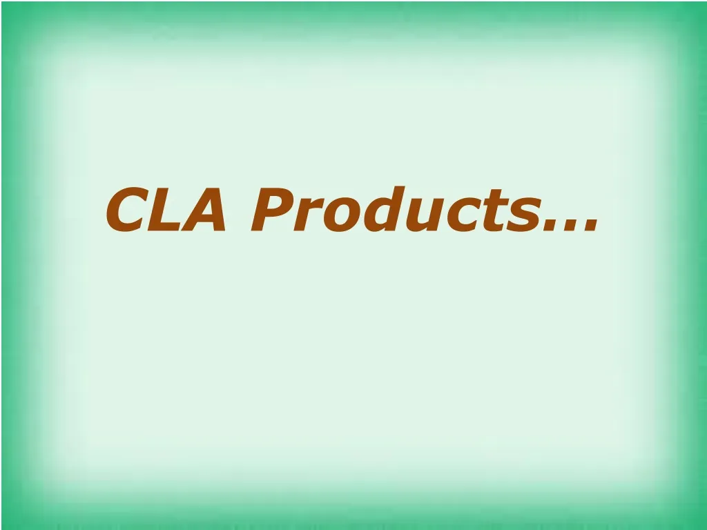 cla products