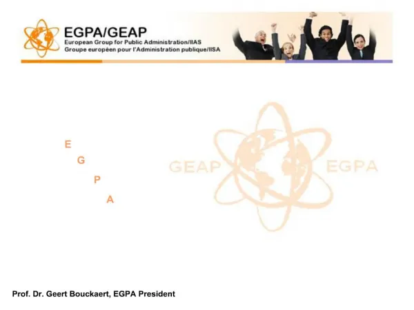 Prof. Dr. Geert Bouckaert, EGPA President