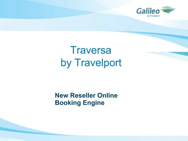 New Reseller Online Booking Engine