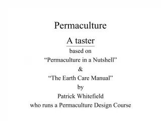 Permaculture - slide 1