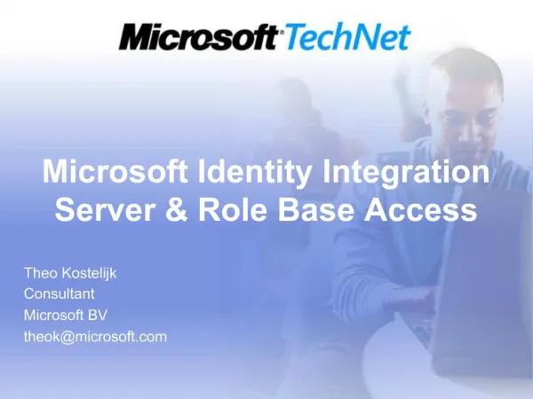Microsoft Identity Integration Server Role Base Access