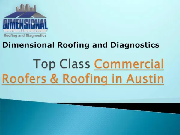 Commercial Roofers Company in Austin