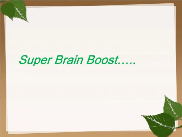 Super Brain Boost