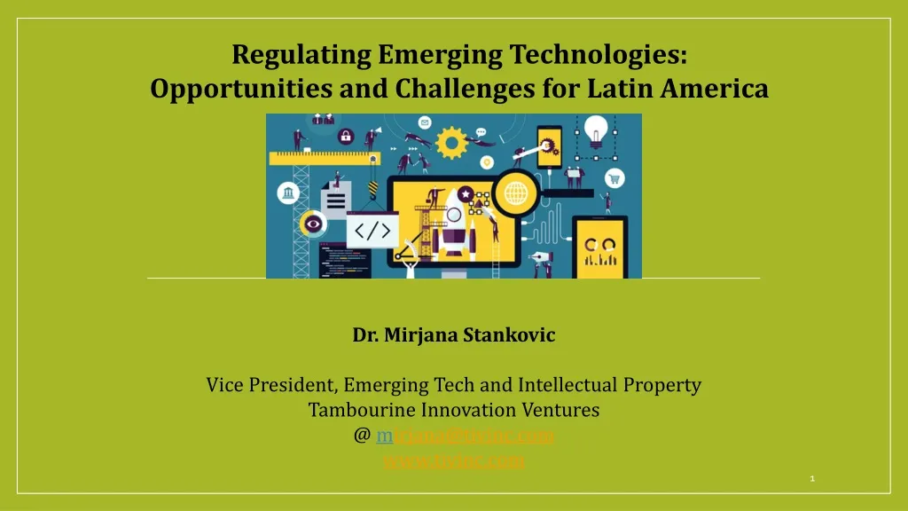 regulating emerging technologies opportunities