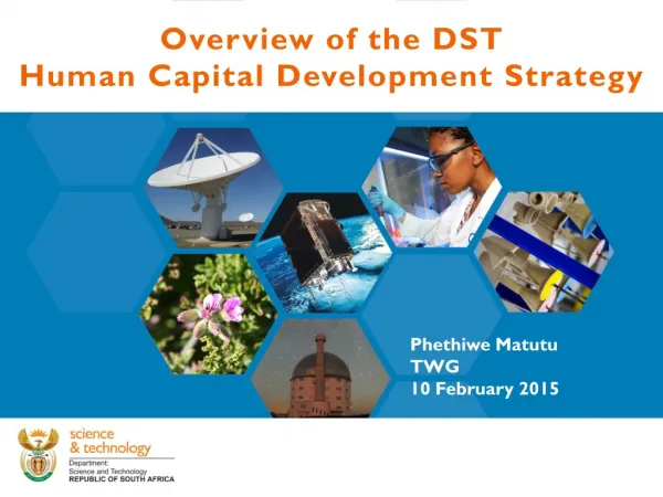 Overview of the DST Human Capital Development Strategy