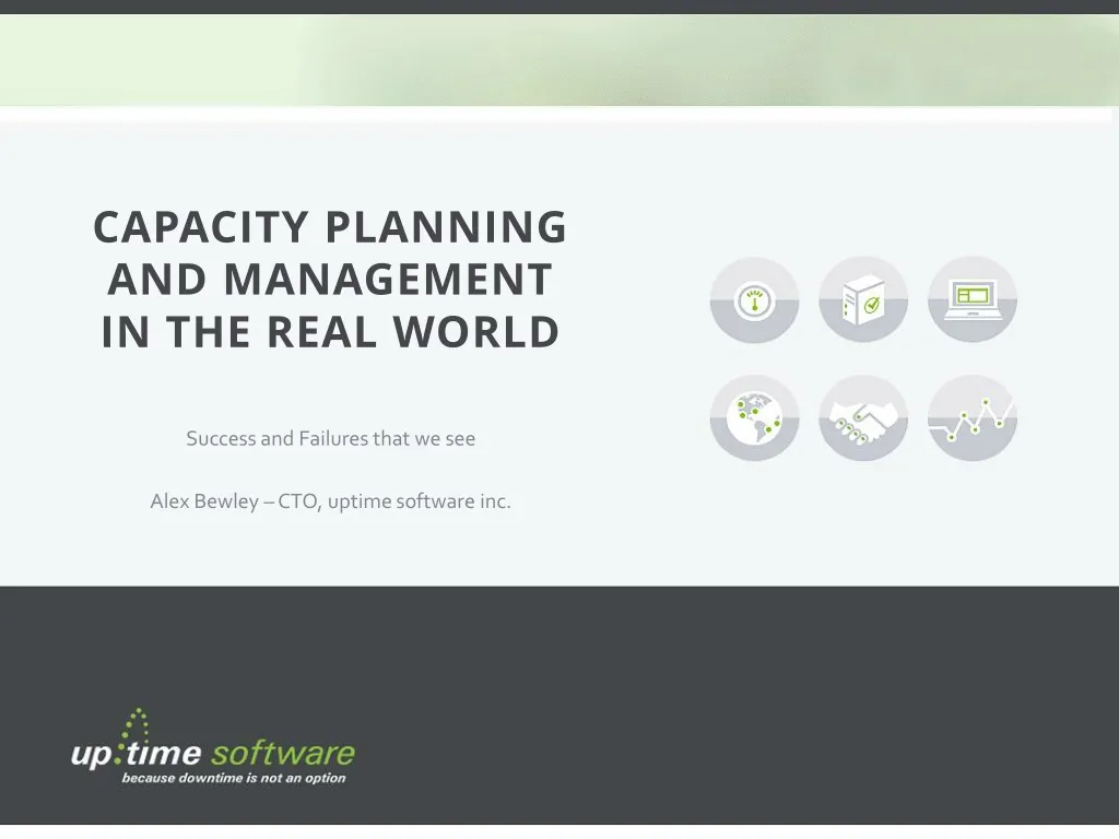 capacity planning and management in the real world